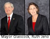 Mayor Glasscock, Ruth Jeno